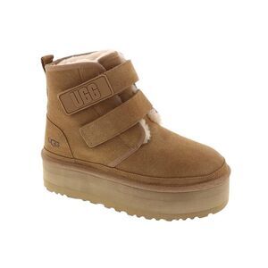 UGG Womens 5 M Chestnut Brown Neumel Double Strap Platform Ankle Booties NEW HR0